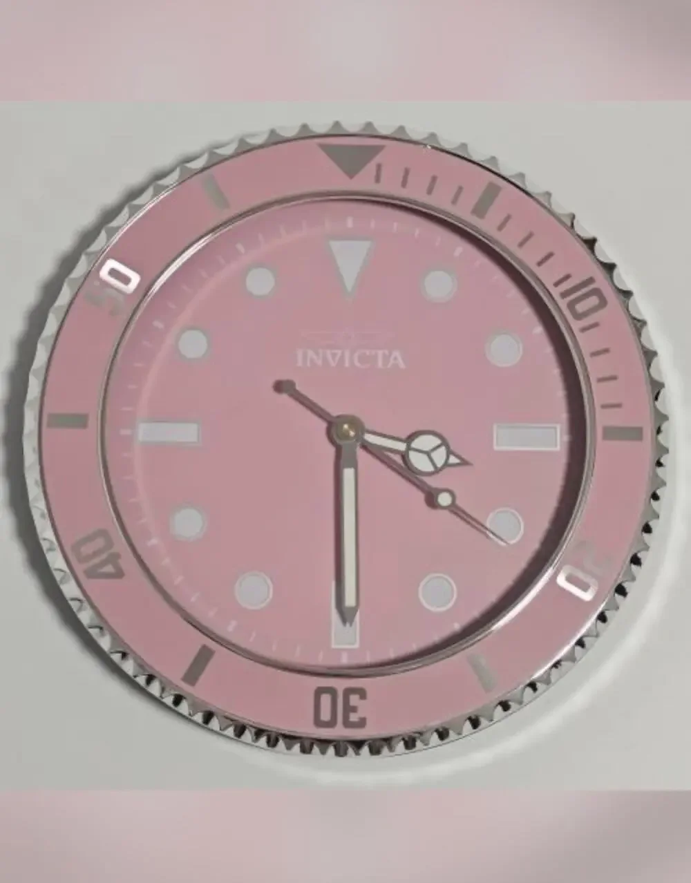 Invcta Pro Diver Wall Clock, Pink 70048